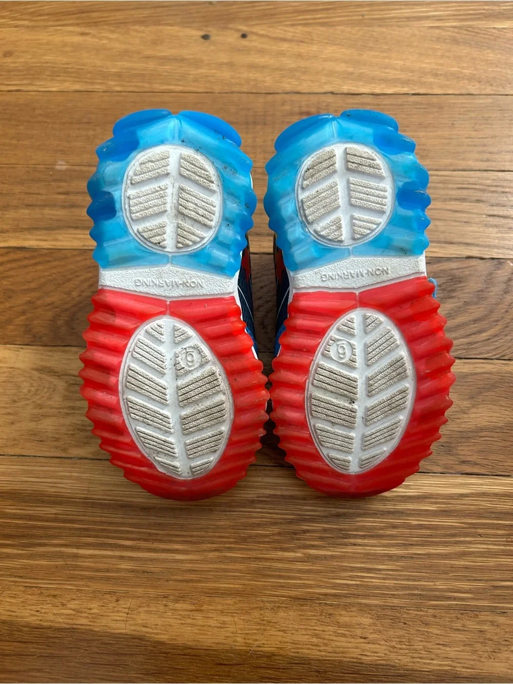 Mickey Mouse Blue and Red Light-Up Sneakers